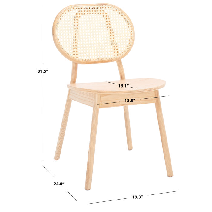 Kristianna Rattan Back Dining Chair AllModern